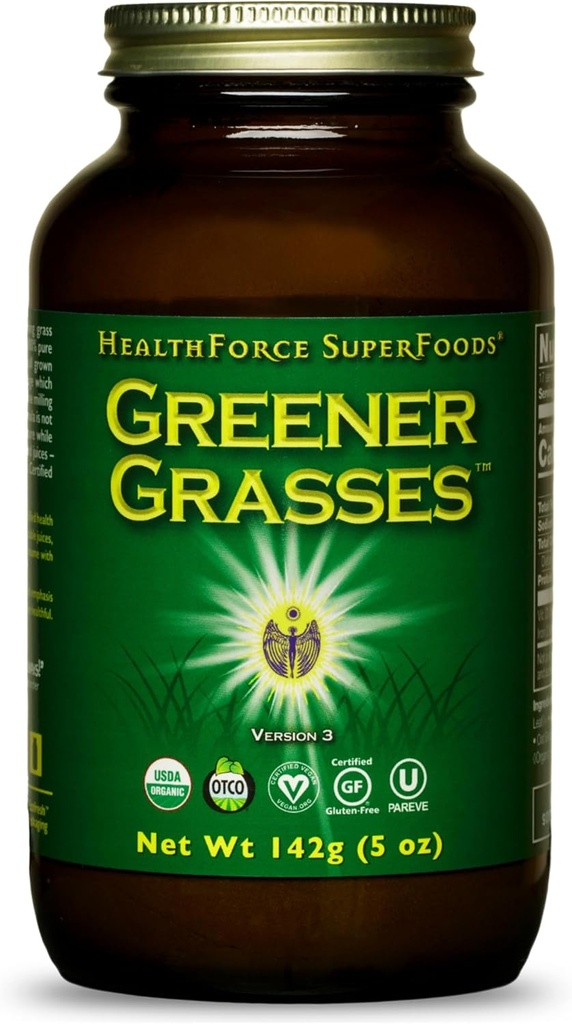 HealthForce SuperFoods Πράσινα χορτάρια - 5 Oz σκόνη