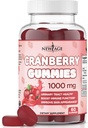 NEW AGE Cranberry Gummies Urinary Tract Health Gummies 1000 mg - Supports Bladder, Kidney, UTI - Vegetarian (Cranberry 60 Gummies)