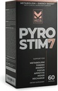 Pyro Stim 7 Metabolism ATM Fat Kayıpı Enerji Boost - Once-A-Day Termogenic with Teacrine for Focus, Appetite Control, Muscle Toning, and Mood Control (60 Capsules)