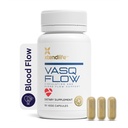 Xtendlife VasQFlow Nitric Hoffman - Circulation, Blood Flow, Heart & Muscle Support- with Red Spinach Extract & Aged Garlic - 1 Moon Supply (90 Count)