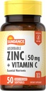 Sundance Absorbable Çinko ile C | 50 mg | 50 Softgels | Essential Nutrients | Non-GMO ve Gluten Free Supplement Supplement Supplement