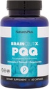 Natures Plus Brainceutix PQ - 60 Vegan Capsules - Memory, Clarity & Brain Power - Geliştirilmiş Enerji, Anti-Aging - Pyrroloquinoline Quinone (PQ) - Vegetarian, Gluten-Free - 30 Hizmet