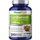 NusaPure Cardamom 4: 1 Extract, 1000 mg Ισοδύναμα με 4.000 mg 200 κάψουλες χορτοφάγων (Non-GMO, Vegan)