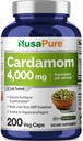 NusaPure Cardamom 4:1 Ekstraksiyon, 1000 mg 4.000 mg 200 Vegetarian Capsules (Non-GMO, Vegan)
