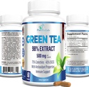 Yeşil Çay %98 - 3X Güçlü,% 75 Polyol Catechins,% 45 EGCG, Super Antioksi - 60 Capsules