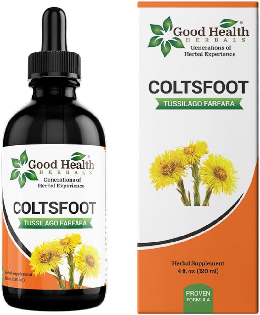 Coltsfoot Herbal Extract (4 oz.) Υποστηρίζει το ανοσοποιητικό σας σύστημα κατά των αναπνευστικών συνθηκών.