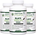 Hell Black Seed Oil (3-Pack) Cold-Pressed Nigella Sativa, Destekler Kalp, Beyin, Ortaklar, Immune Health, Non-GMO, ABD'de Yapıldı - Halal Vitaminler