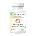 Dr Clark Store Omega-3 İzlanda Fish Oil Supplement – 1000 mg, 80 Softgels, Supports Heart, Brain & Joint Health