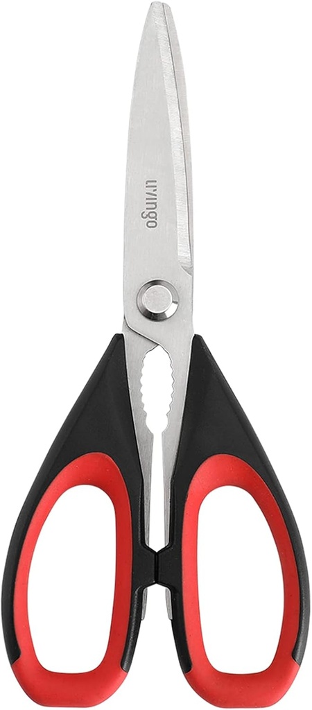 LIVINGO Kitchen Scissors Heavy Duty, 8.5 inch Dishwasher Safe Ultra Sharp Premium Heavy Duty Kitchen Shears, Multi Purpose Cooking Scissors Stainless Steel