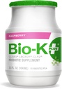 Bio-K Plus Organik Raspberry Fermented Pea Probiyotik 6 Pack, 3.5 Fz