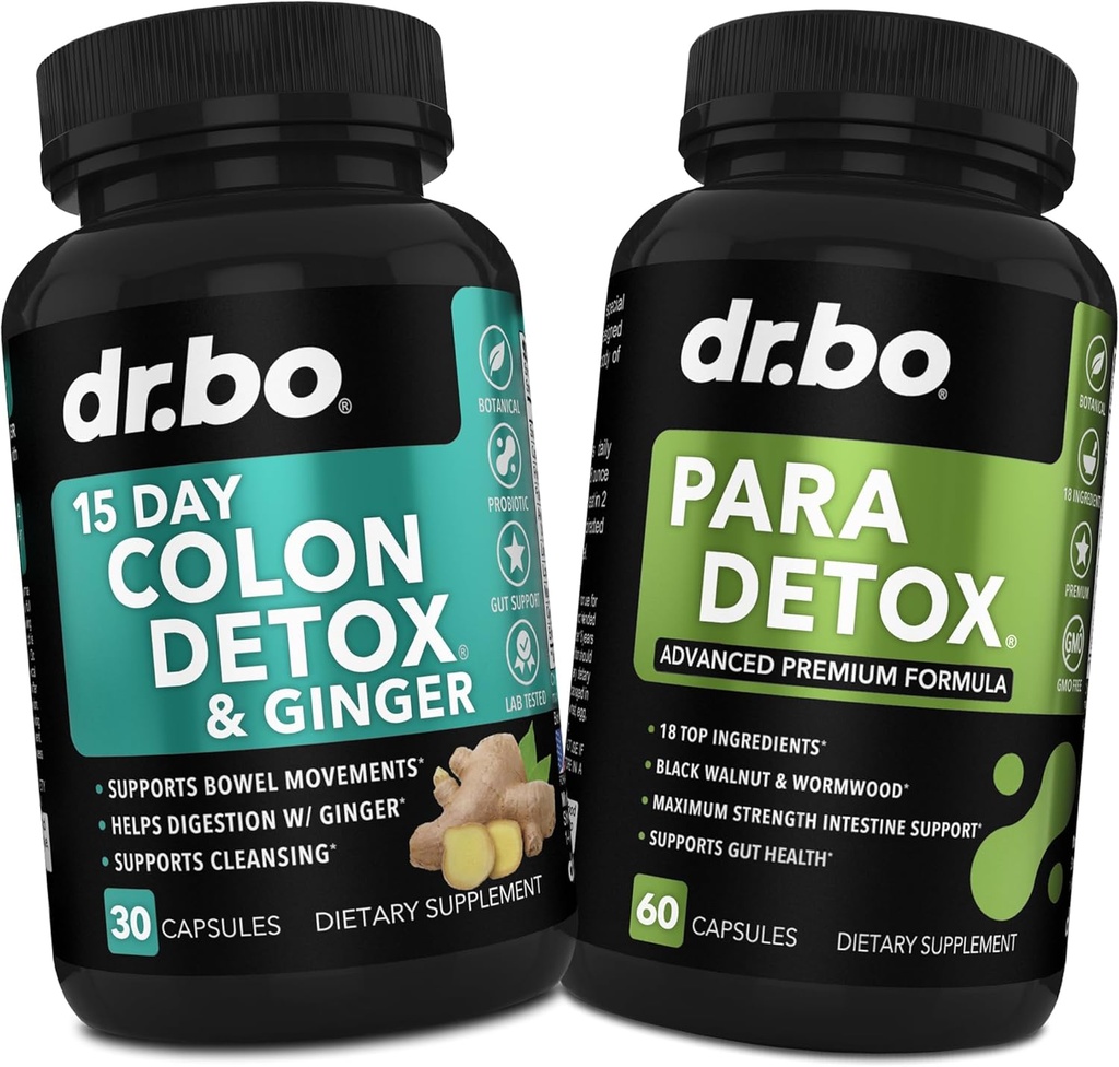 Kolon Cleanser Detox & Intestinal Supplement - 15 Gün Koloni Ginger, Wormwood, Black Walnut, Cloves Kompleksi - Bowel Hareketi Stomach Bloating Gut Don Support için Tamamlar