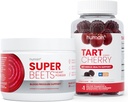 Humann SuperBeets Black Cherry Powder & Tart Cherry Gummies