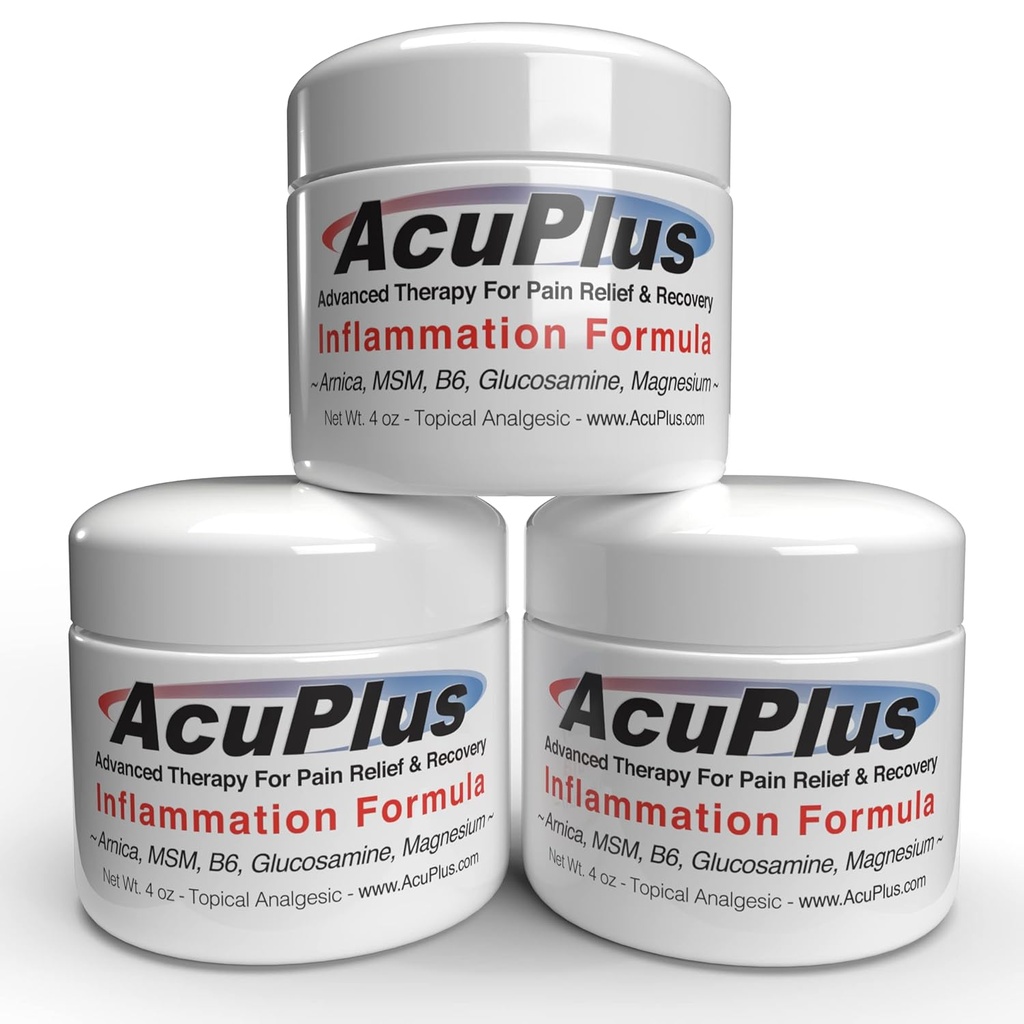 AcuPlus - Gelişmiş Ağrı Yardımı Soothe Muscle & Joint Pain - Arthritis, Bursitis, & Tendonitis - Doğal Malzemeler ile Formula - 4 oz.