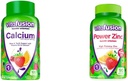 Vitafusion Calcium Gummy Βιταμίνες για την υποστήριξη των οστών, 100 Count & Power Zinc Gummy Βιταμίνες για την υποστήριξη του ανοσοποιητικού, 90 Count