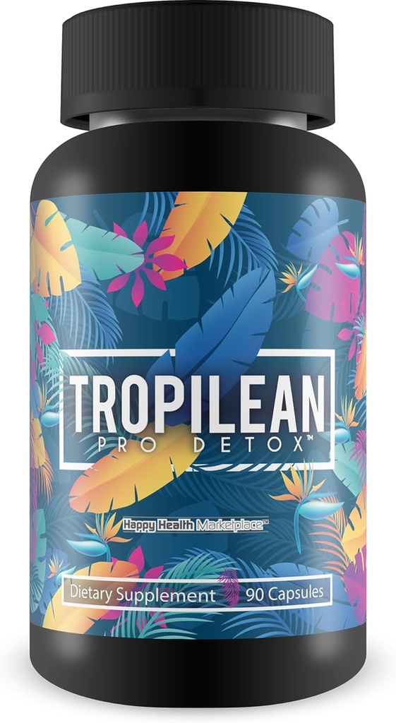 Tropilean Pro Detox - Full Body Detox - General Health için Flush Toxins Yardım - C, Turmeric, CLA, & ACV - Geliştirilmiş Enerji - Doğal Immune Support