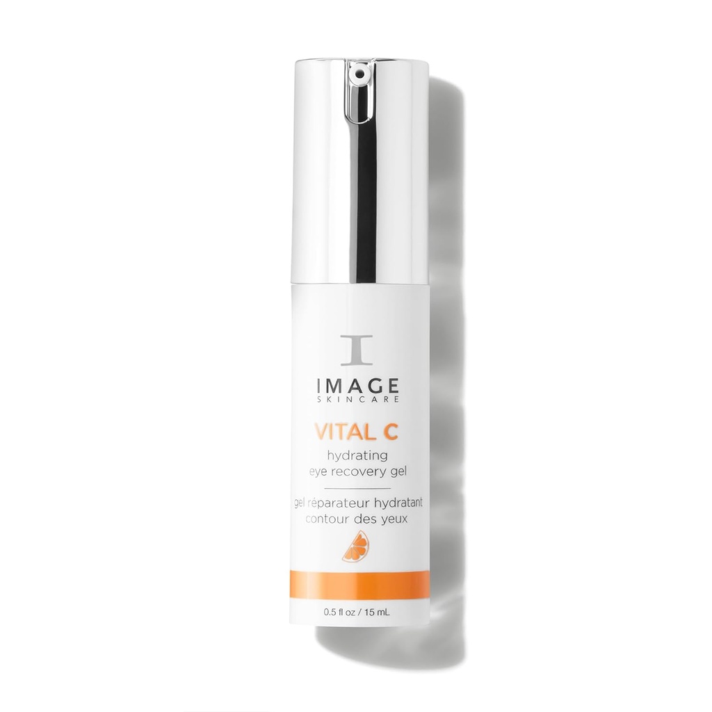 IMAGE Skincare, VITAL C Hydrating Eye Recovery Gel, με βιταμίνη C και Πεπτίδες για να μειώσει την εμφάνιση των σκοτεινών κύκλων, τσάντες και ρυτίδες κάτω από τα μάτια, 0,5 fl oz