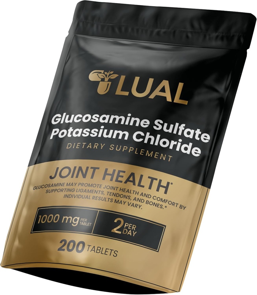 LUAL Glucosamine Sulfate P Properties Chloride Tabletler Inflammation için Diyetsel Tamam, Glucosamina para las Articulaciones, Glucosamine Sulfate 1000 mg 200 Kont