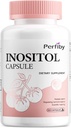 Inositol Supplement, Myo-Inositol & D-Chiro Capsules with Folate, Vitamin D, Regulate Menstrual Cycle & Ovarian Support - 120, Count 60-Day Supply