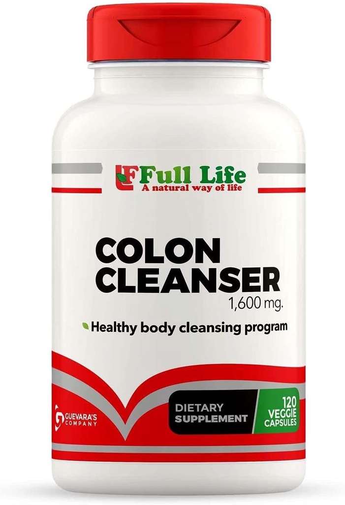 Full Life Colon Cleanser - συμπλήρωμα βοτάνων με Cascara Sagrada και Senna Leaf - 120 κάψουλες Veggie
