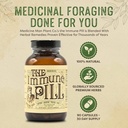 Το ανοσοποιητικό χάπι 90 κάψουλες - Υποστήριξη ανοσοποιητικού συστήματος w/Vitamin C, Fruit Elderberry, Prunella Vulgaris, Echinea & Cordyceps Mushroom Caps - Αναμνηστικά ανοσοποιητικού συστήματος / Αναμνηστικά για ενήλικες & παιδιά