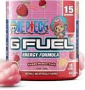 G Fuel ONE Piece Human- Human Energy Drink Toz, Pre Workout Caffeine Mix for Game, Sugar Free Focus replica, Vitamin + Antioksis, 3.7oz (Cotton Candy, 15 Hizmet)