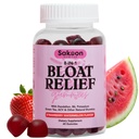 Kadınlar için Sakson beslenme Bloating Relief Gummies - Green Tea, ACV, Dandelion, Buchu Leaf, Natural Digestion Support, 60 Gummies, Watermelon Flavor