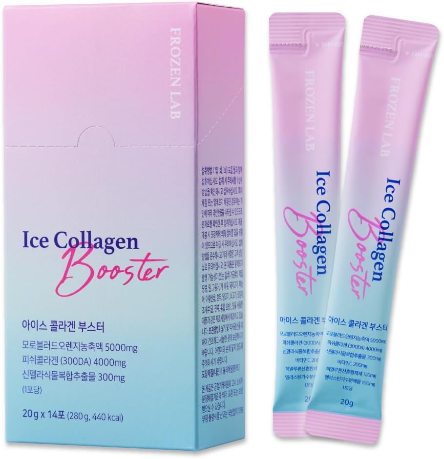 Liquid Multi Collagen Booster, 14 Sticks Korean Beauty - 300 DA Anti-Aging & Inner Beauty, Collagen 4000mg Elastine 100mg & Hyaluronic acid 120g - Low Molecular Collagen Stick Supplement (Single)