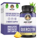 Eski Bliss Quercetin with Bromelain | Quercetin 1000 mg Bromelain 200 mg per Service | Supports Immune System, Joint Health, Respiratory Health & General-Being – 120 Capsules
