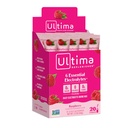 Ultima Replenisher, Electrolyte Hydration Drink Mix, Raspberry, 20 Count Stickpacks Box - Χωρίς ζάχαρη, 0 θερμίδες, 0 υδατάνθρακες - Χωρίς γλουτένη, Keto, Μη ΓΤΟ, Vegan