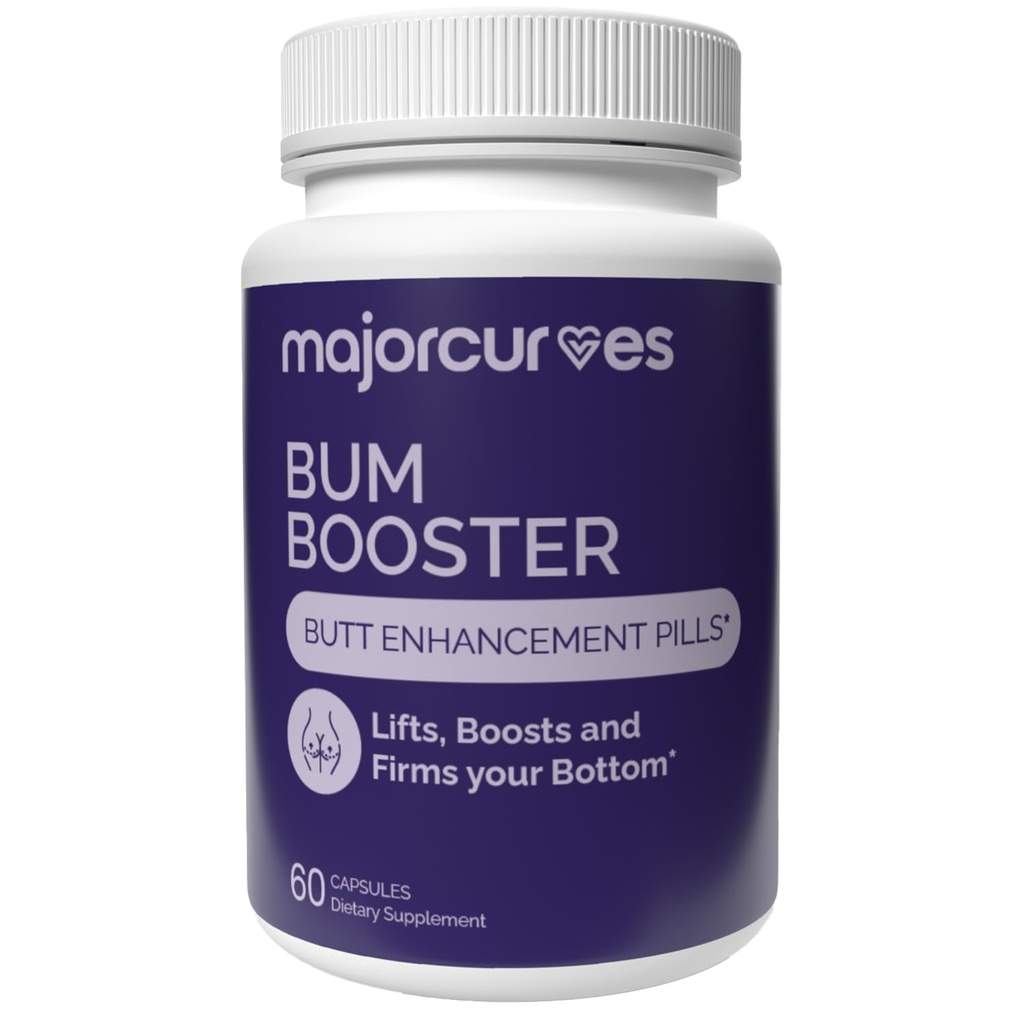 Bum Branson Pills – Ama Kadınlar için Geliştirilme, Daha Büyük Bum için Booty Büyüme Kapsülleri, Curvier HIPS ve Glutes, Natural Brezilyalı Butt Lift Alternative with Fenugreek and Wild Yam