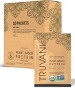 Truvani Vegan Pea Protein Toz | Peanut Butter | 20g Organik Bitki Temel Protein | Tek Hizmet Seyahat Paketleri | 10 Hizmetler | Keto | Gluten & Dairy Free | Low Carb | No Ek Olmayan Şeker
