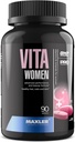 Maxler Vita Women Premium Multivitamin for Women - Supplements for Women - Hair Skin and Nails A B C D E K, Omega-3, Biotin, Antioksis, Enzymes - 90 Tabletler