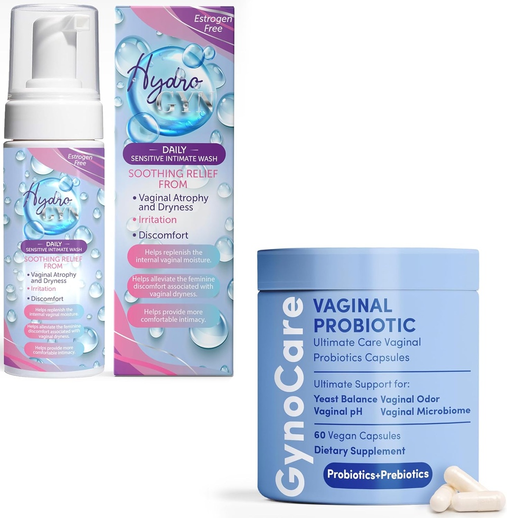 Terramed Just Think Comfort Feminine Wellness (1994): Vaginal Probiyotik Capsules + Unscented Feminine Yıkama - pH Dengesi, Odor Control ve Intimate Health