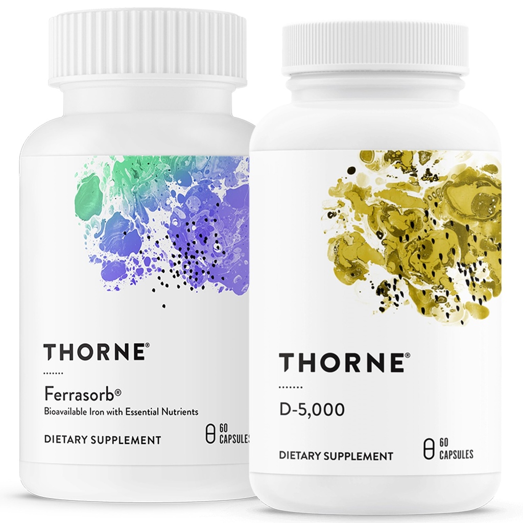 THORNE - Wellness Support - Blood Support & Vitamin D-5000 Combo - 60 Servings