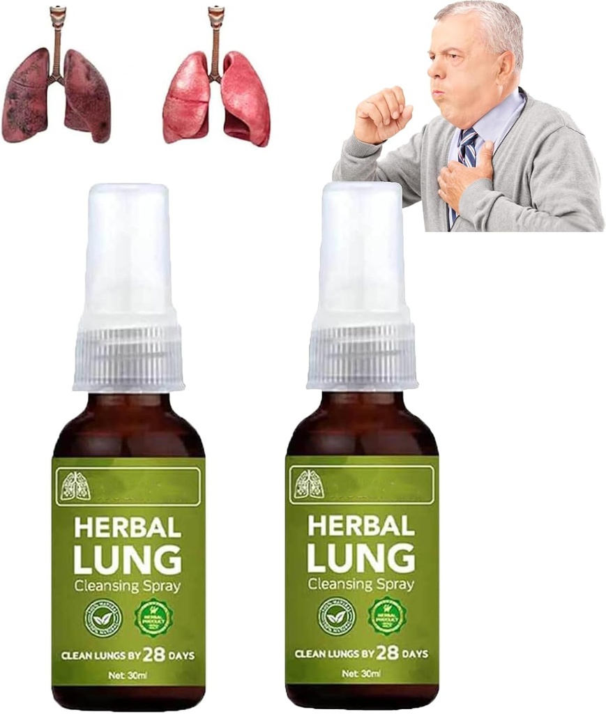 Breathdetox Herbal Lung Cleansing Spray,Breathdetox Herbal Spray,Doal Herbal Lung Essence,Herbal Lung Cleanse Mist - Güçlü Lung Desteği (2parça)