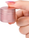 Küçük Pill Case Daily Pill Box - Pocket Purse için Portreli Metal Pill Konteyner, Single Water Pill Holder for Vitamins, Cod Liver Oil, Medicine, Pill Organizer Pink