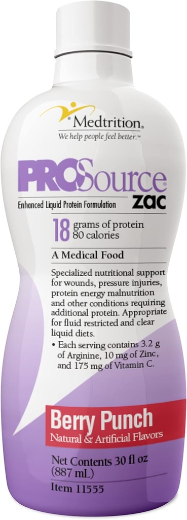 Medtrition ProSource Zac Berry Energy Punch (συσκευασία των 4 μπουκάλια)