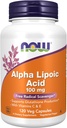 NOW Foods Supplements, Alpha Lipoic Acid 100 mg με Βιταμίνες C & E, Free Radical Scavenger*, 120 Veg Κάψουλες