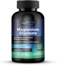 Γλυκινικό μαγνήσιο, 500mg Premium Ουσιαστικό Ορυκτό Σύνθετο, Χηλικό για Maxium Απορρόφηση, Υποστηρίζει τα οστά, τους μύες, τα νεύρα, και την υγεία της καρδιάς (60 εξυπηρετούν)