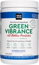 Vibrant Health, Green Vibrance, Superfoods Toz 70+ Plant-Based Whole Foods & 25 Milyar Probiyotikler Odada, Blueberry Lemon, 25 Servisler