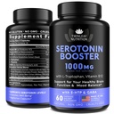 Doğal Serotonin Supplement - ABD 5HTP Serotonin & Cortisol Manager - Serotonin ATM 5HTP, B6, B12, GABA, L Theanine, L Tryptophan - 60 kapsüller