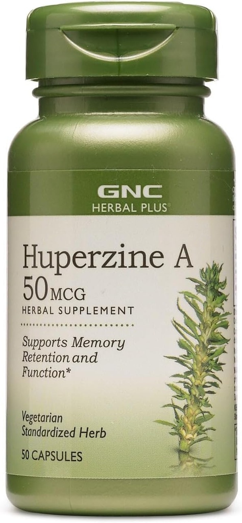 GNC Herbal Plus Huperzine A 5006 Supplement, Vegetarian, 50 Hizmet