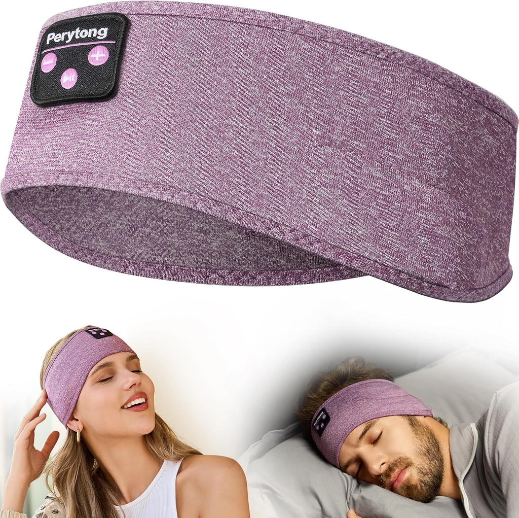 Perytong Bluetooth Headband with Wireless Sleepers, Workout, Run, Insomnia, Travel, Yoga