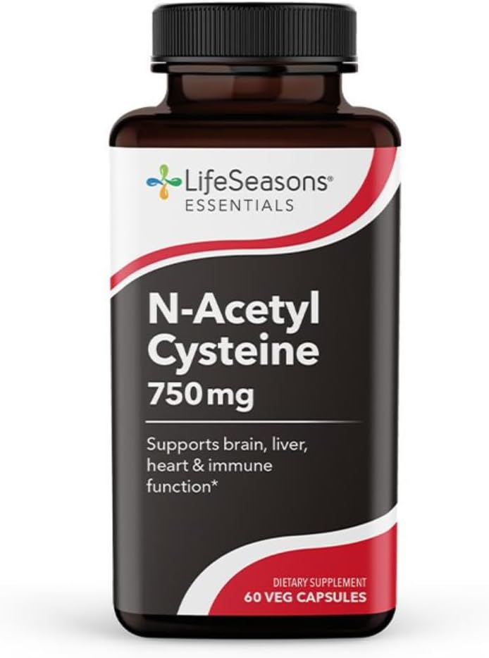 Yaşam Sezonları Temelleri N-Acetyl Cysteine (NAC) - Beyin, Canlı, Kalp ve Immune Function - Detoxification Supplement - Boosts Immunity & Kidney Health - 60 Capsules