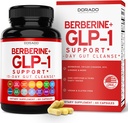 GLP-1 Supplement 14 in 1 Formula (GLP1 Supplement with Berberine, ACV, Chromium, Ceylon Cinnamon, Turmeric & More) Destek Gut Health & Metabolism - Üçüncü Parti Test Edildi, Vegan Güvenli & ABD Made