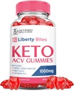 Justified Laboratories Liberty Bites Keto ACV Gummies Advanced Formula 1000MG Libertybites Keto Gummies Apple Cider Vinegar Formulated with Pomegranate Beet Juice B12 Vegan Non GMO 60 Gummys