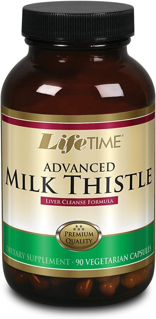 LIFETIME Süt Butle Mix Liver Cleanse Formula | Dandelion Root ve Turmeric (90 CT)