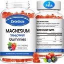 Γλυκινικό μαγνήσιο Glycinate Gummies, Υψηλή Απορρόφηση συμπλήρωμα μαγνησίου για ενήλικες παιδιά, χαλάρωση, τον εγκέφαλο, τους μυς και τα οστά υποστήριξη, Melatonin Δωρεάν, Χωρίς ζάχαρη, μικτή γεύση μούρου, 120 κ.τ.μ.