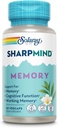 SOLARAY SharpMind Formula μνήμης - Συμπληρώματα εγκεφάλου για τη μνήμη και την εστίαση - Cognivia, Gotu Kola & Chaga Mushroom συμπλήρωμα - Ginkgo Biloba Εναλλακτική - 60-Ημέρες Εγγύηση - 30 Υπηρεσίες, 60 VegCaps