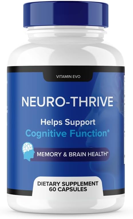 Nöro Thrive Beyin Tamamı, Nöro Thrive for Memory, Neuro Thrive PQ to Reduce The negative Effects of Brain Fog, Neuro Thrive Cognitive Function, NeuroThrive Yorumlar Neuro-Thrive (60 Capsules)